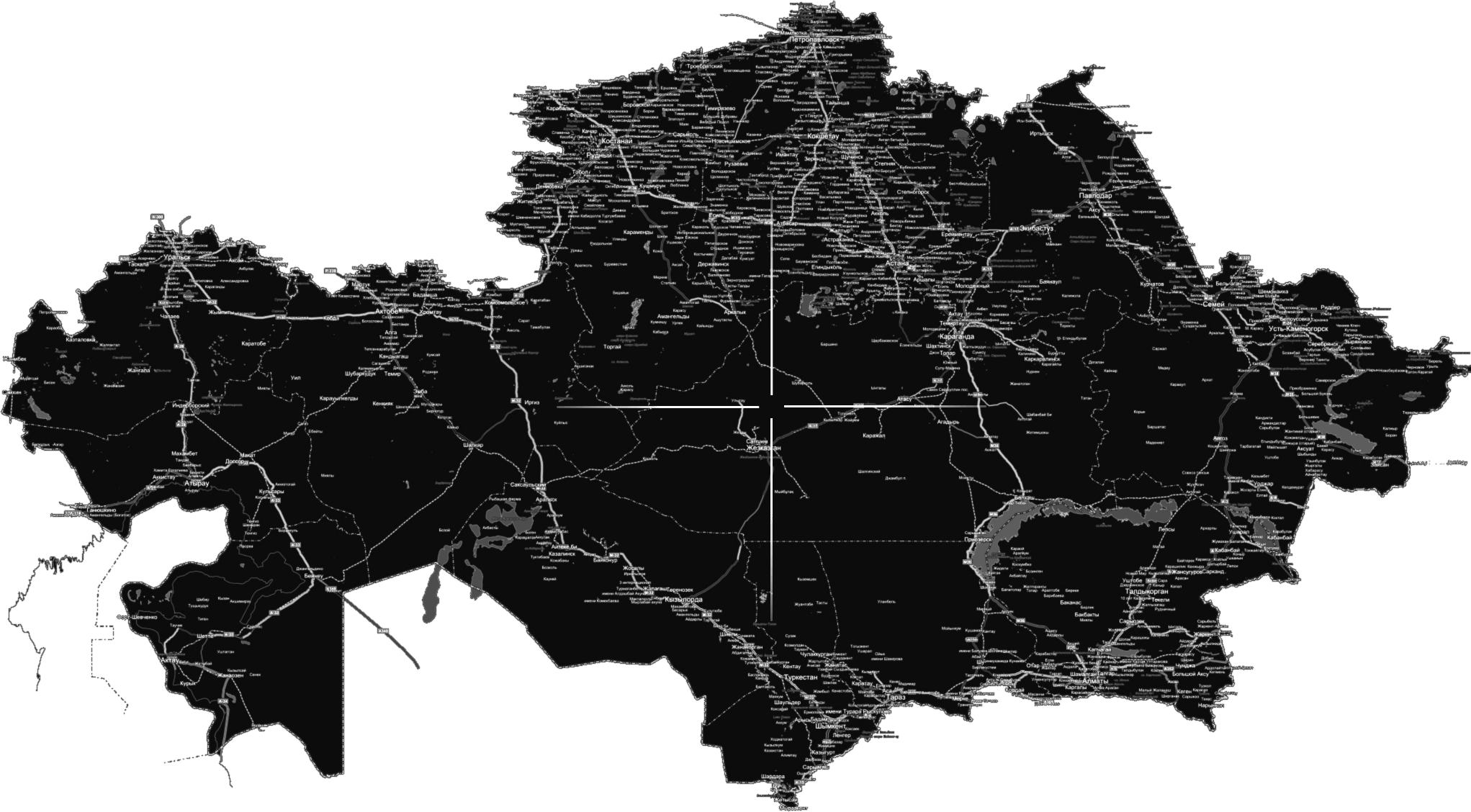 Қызмет көрсету географиясының картасы